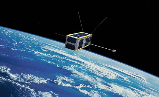 A CubeSat in Orbit