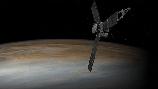 Juno Orbiting Jupiter
