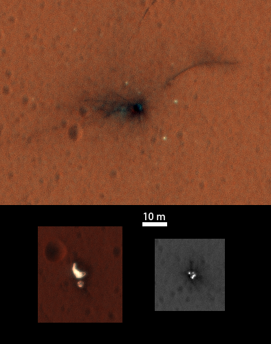 The Schiaparelli impact site for the ExoMars lander