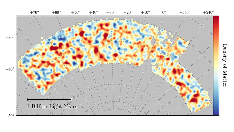 Map of dark matter made from gravitational lensing measurements of 26 million galaxies